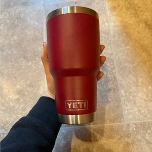 YETI Crimson Tumbler with Stainless Steel Accents
